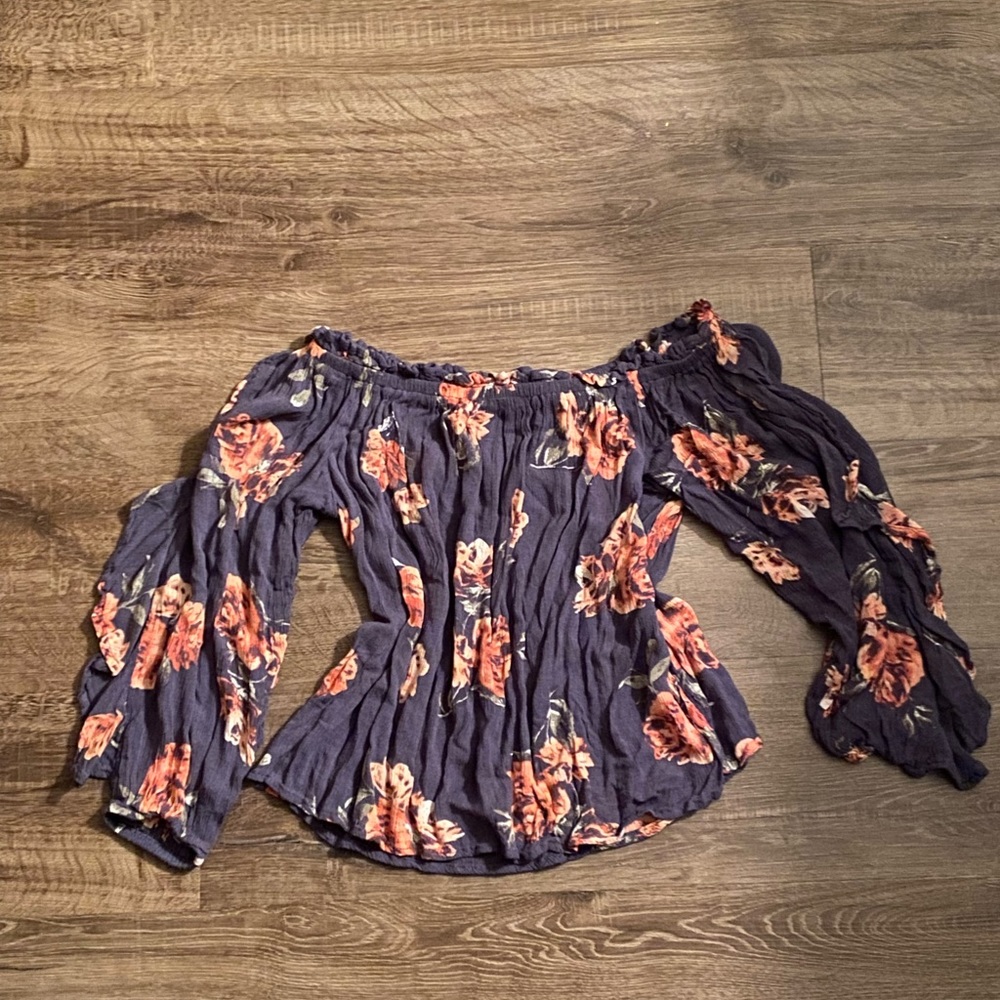 Floral Off the Shoulder Top!